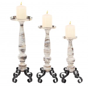 Darby Home Co Classic Design 3 Piece Candlestick Set DBHM8357